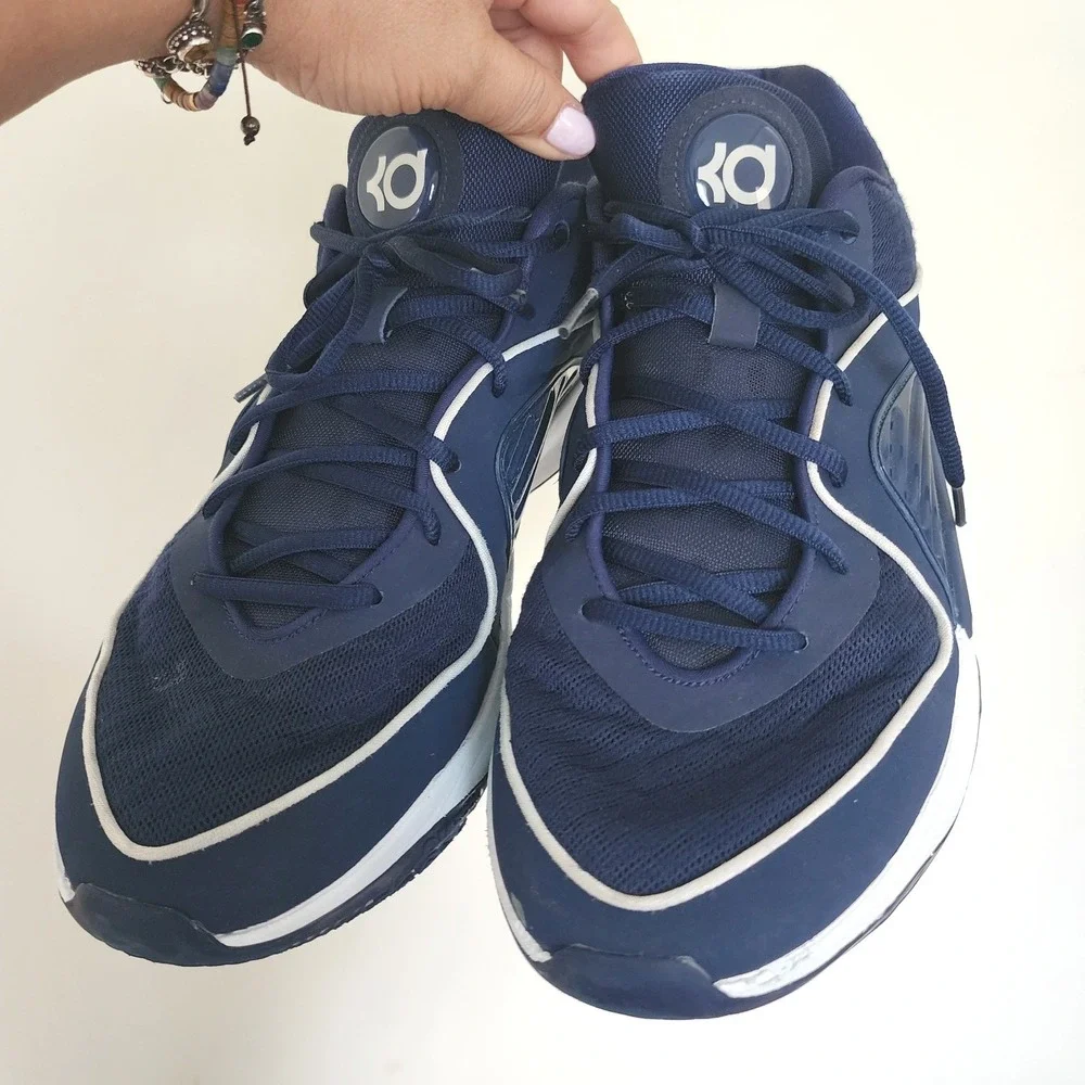 Nike KD Trey 5 X Navy Blue White Basketball Shoes Mens 14 FN7091-402